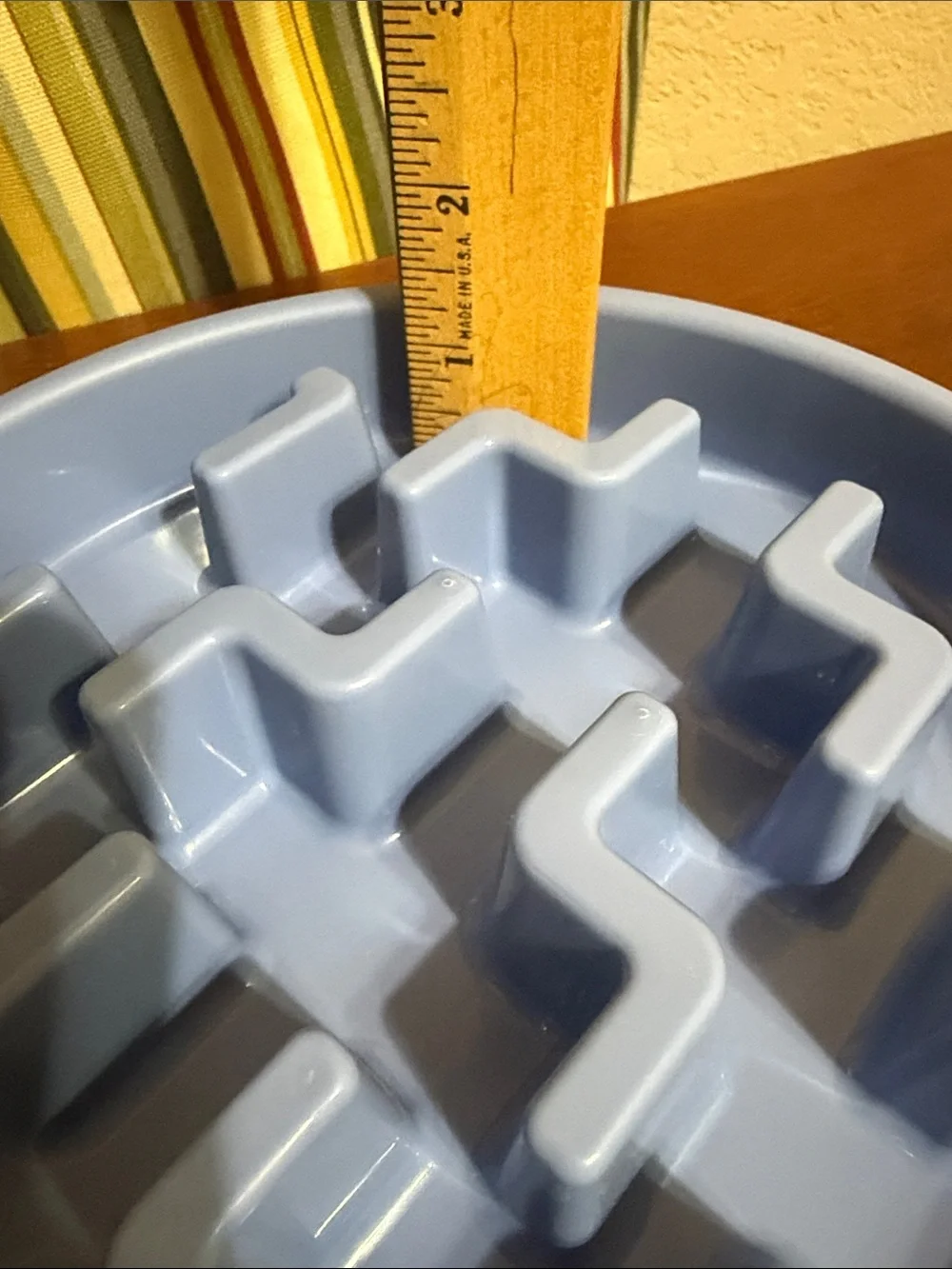 Outward Hound Slow Feeder Dog Bowl in Light Blue